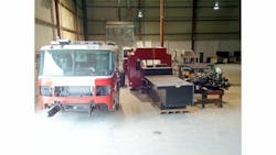 Apparatus cabs and chassis and bodies were included in the American LaFrance auction in August. Apparatus cabs and chassis and bodies were included in the American LaFrance auction in August.