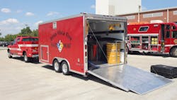 The Bentonville and Bella Vista fire department hazardous materials teams work closely together.