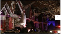 No one in the house was hurt. No one in the house was hurt.