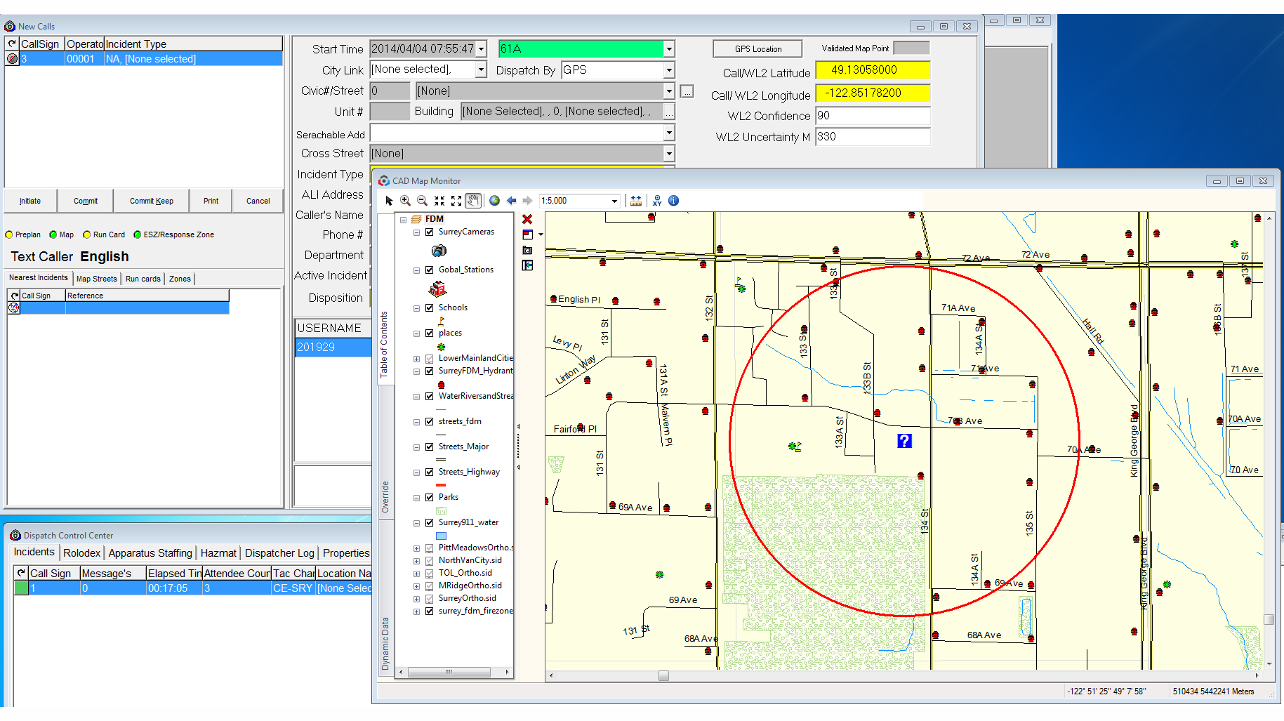 Fdm Cad New Call Window Identifying A Text To 911 Cell Call 5480c171c880f