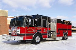 The KME PRO is a class A pumper and heavy rescue in one great truck.