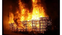 This upscale apartment complex in downtown LA was destroyed Monday morning. This upscale apartment complex in downtown LA was destroyed Monday morning.