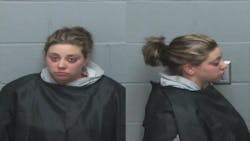 Chelsea Matthew, 24, took the Lincoln-Ottawa-Harrison fire truck from the station. Chelsea Matthew, 24, took the Lincoln-Ottawa-Harrison fire truck from the station.