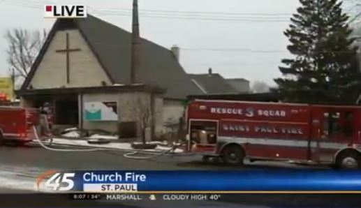St. Paul Firefighters Tackle Twoalarm Church Fire Firehouse