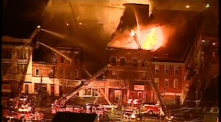 Several buildings have collapsed in Homestead, Pa.