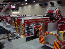 Dozens of unique apparatus are on the show floor waiting for attendees to view when the show opens Tuesday at noon.