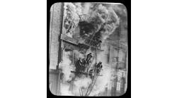 NEW YORK CITY: FEB. 19, 1915 &ndash;Two traffic police officers noticed a fire at West Broadway and Warren Street in lower Manhattan and pulled a nearby alarm box, then raced into the five-story brick building to warn the occupants.