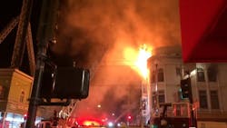 Four Alarmer Hits San Fran Building