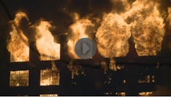 Rockford, Ill. firefighters battled this warehouse blaze early Tuesday. Rockford, Ill. firefighters battled this warehouse blaze early Tuesday.