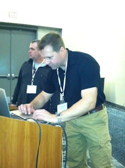 Palo Alto Capt. Mark vonAppen looks for information. Palo Alto Capt. Mark vonAppen looks for information.