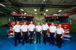 Pierce delivered this matching pair of Pierce pumpers to the Milwaukee Fire Department making the state&rsquo;s largest fire department an all-Pierce fleet. Members of the department are shown on Pierce&rsquo;s Blue Floor.