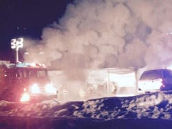 Ten Sleep Fire Department lost its building and five pieces of apparatus in a blast Saturday night. Ten Sleep Fire Department lost its building and five pieces of apparatus in a blast Saturday night.