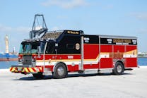 E-ONE built this combination command vehicle and hazmat response rescue truck for Broward County, Fla.