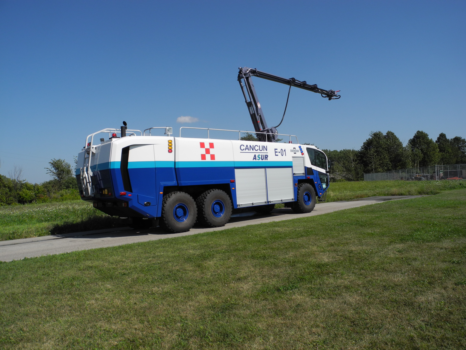 Oshkosh Airport Products Group placed four new generation Oshkosh&circledR; Striker&circledR; aircraft rescue and fire fighting (ARFF) vehicles on frontline duty at airports across southeastern Mexico. The most recent is an Oshkosh Striker 6 x 6 ARFF vehicle.