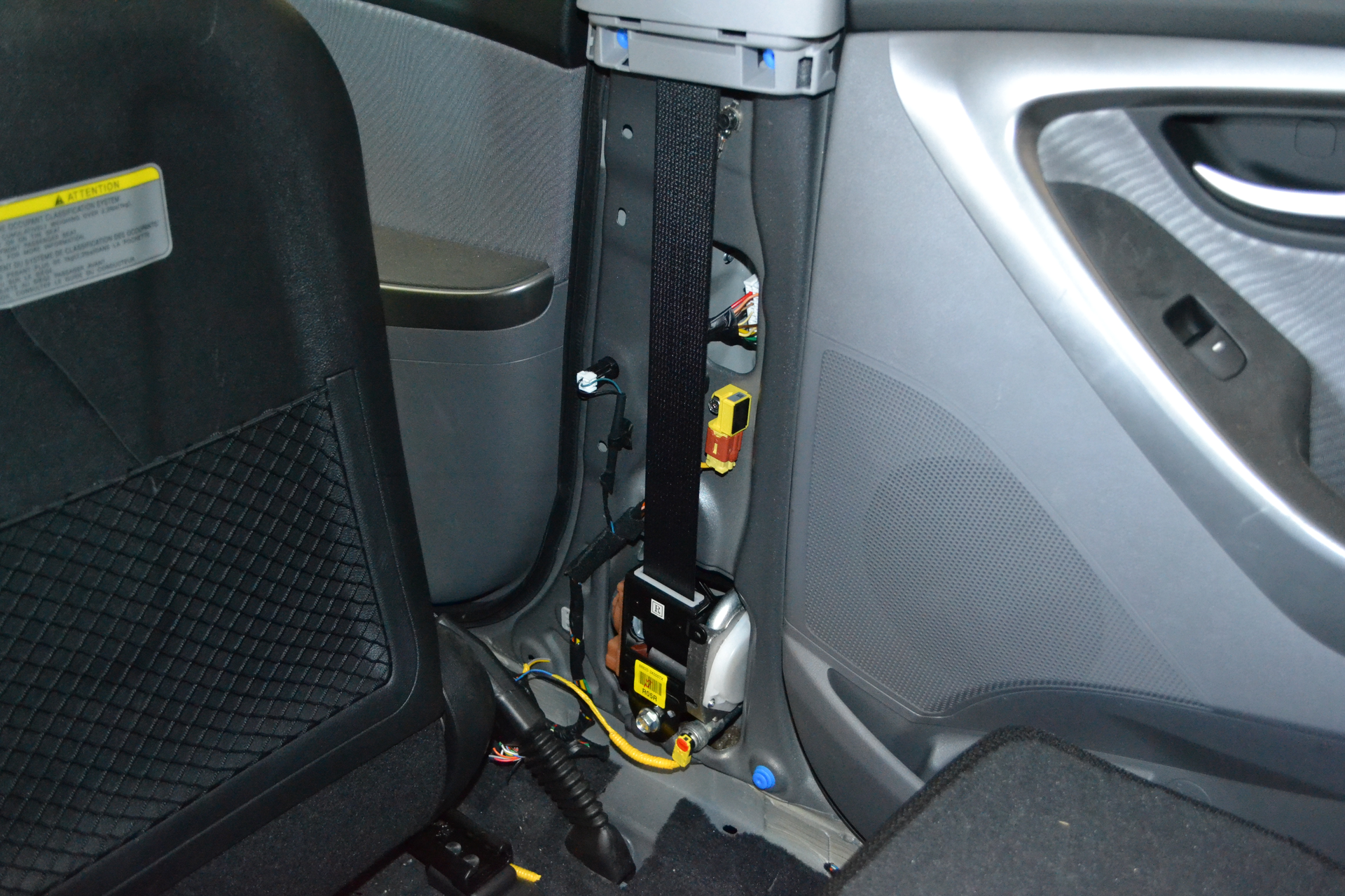 car seat belt components