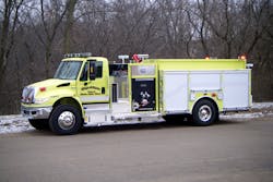 THE ALMENA, WI, FIRE DEPARTMENT has taken delivery of a Darley AutoCAFS pumper