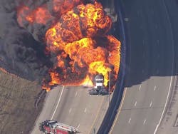 This massive fire has shut down I-94 in Dearborn. This massive fire has shut down I-94 in Dearborn.