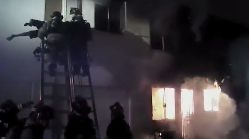 Video: Modesto Firefighters Rescue Woman, Daughter from Apartment Fire ...