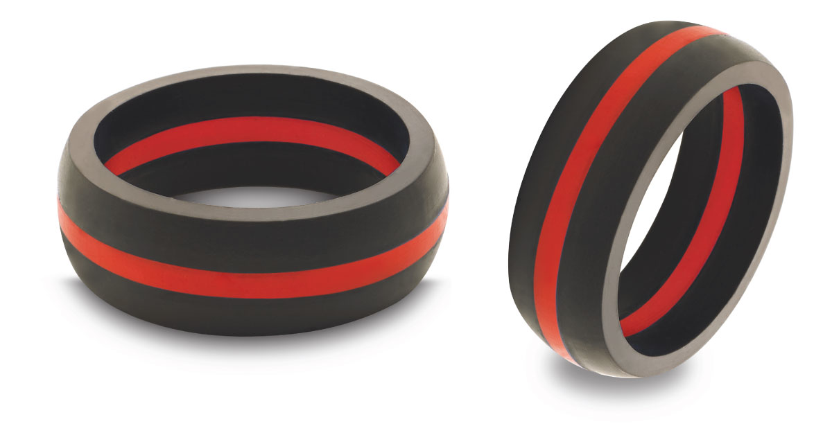 qalo thin red line ring
