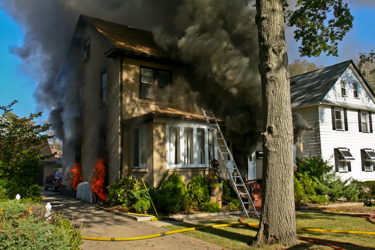 The view from the A/B corner reveals a basement fire. The extent and location, possible dura&not;tion of burn time and any intel&not;ligence received from the interior will aid the IC in developing the initial IAP.