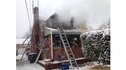 Firefighters arrived on scene to find a 1&frac12;-story Cape Cod-style house with smoke showing from the second floor.