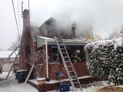 Firefighters arrived on scene to find a 1&frac12;-story Cape Cod-style house with smoke showing from the second floor.