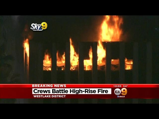 LA Crews Battle High Rise Fire | Firehouse