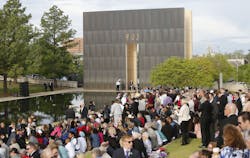 Thousands gathered Sunday to remember the victims of the Oklahoma City bombing.