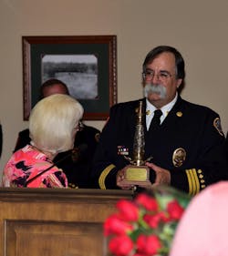 Goldfeder receiving his Lifetime Achievement Award. Goldfeder receiving his Lifetime Achievement Award.