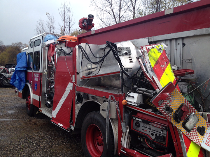 Close Calls Apparatus Struck By Tractor Trailer Firehouse