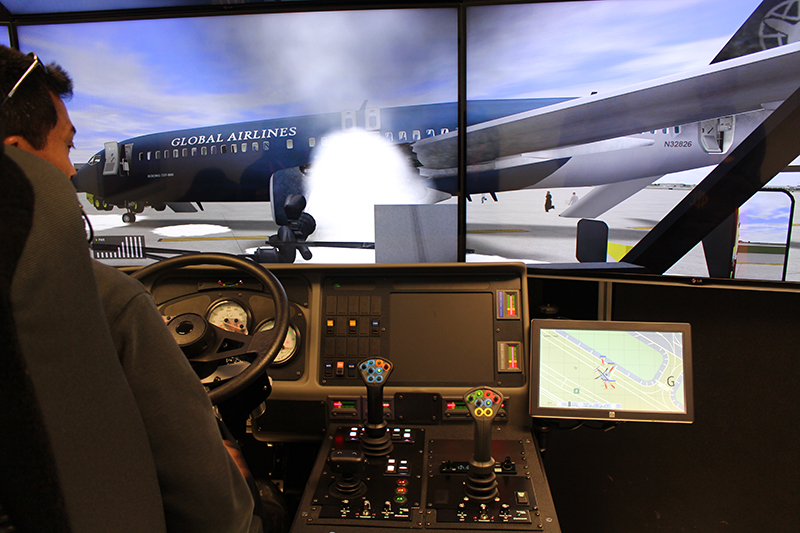 The new Oshkosh&circledR; Striker&circledR; Simulator virtual reality training system