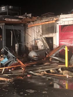 A pressurized tank caused a building collapse in Maryland.