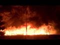 Hundreds of Utility Poles Burn in California
