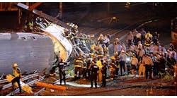 One hundred twenty personnel and 33 apparatus responded to the Amtrak crash.