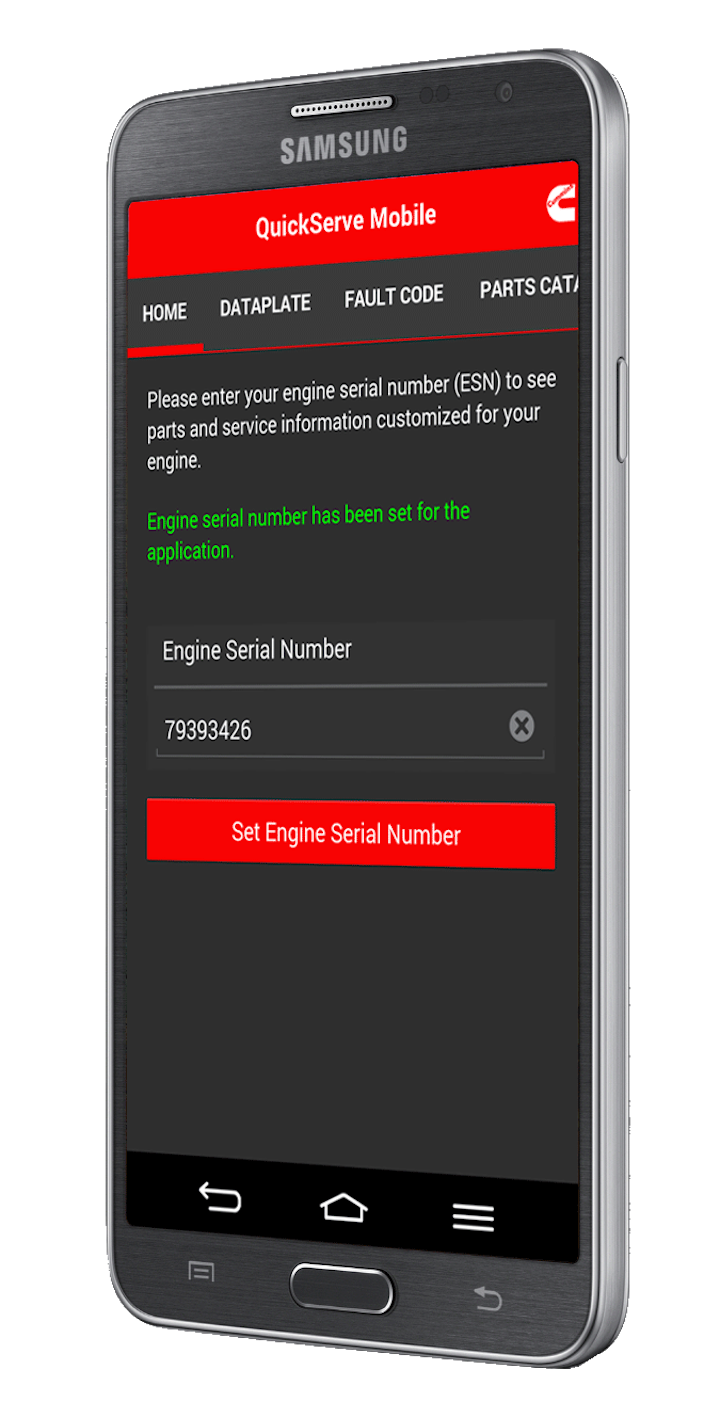 Cummins Offers New Android Version of QuickServe App For Engines Used