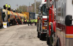 It is critical that railroads provide emergency responders accurate, real-time information regarding the identity and location of all hazardous materials on a train. It is critical that railroads provide emergency responders accurate, real-time information regarding the identity and location of all hazardous materials on a train.