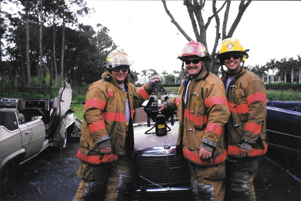 Billy Schmidt after an extrication drill with his crew earlier in his career.