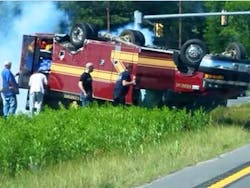 A patient is dead and four EMS personnel were injured in a crash in Virginia Monday. A patient is dead and four EMS personnel were injured in a crash in Virginia Monday.