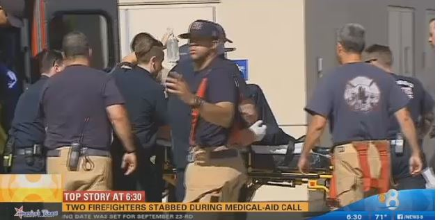 San Diego Firefighters Stabbed Responding to EMS Call Firehouse