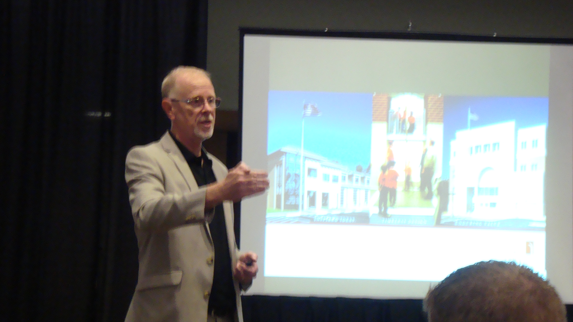 Paul Erickson addresses attendees at Firehouse's Station Design Conference in Baltimore