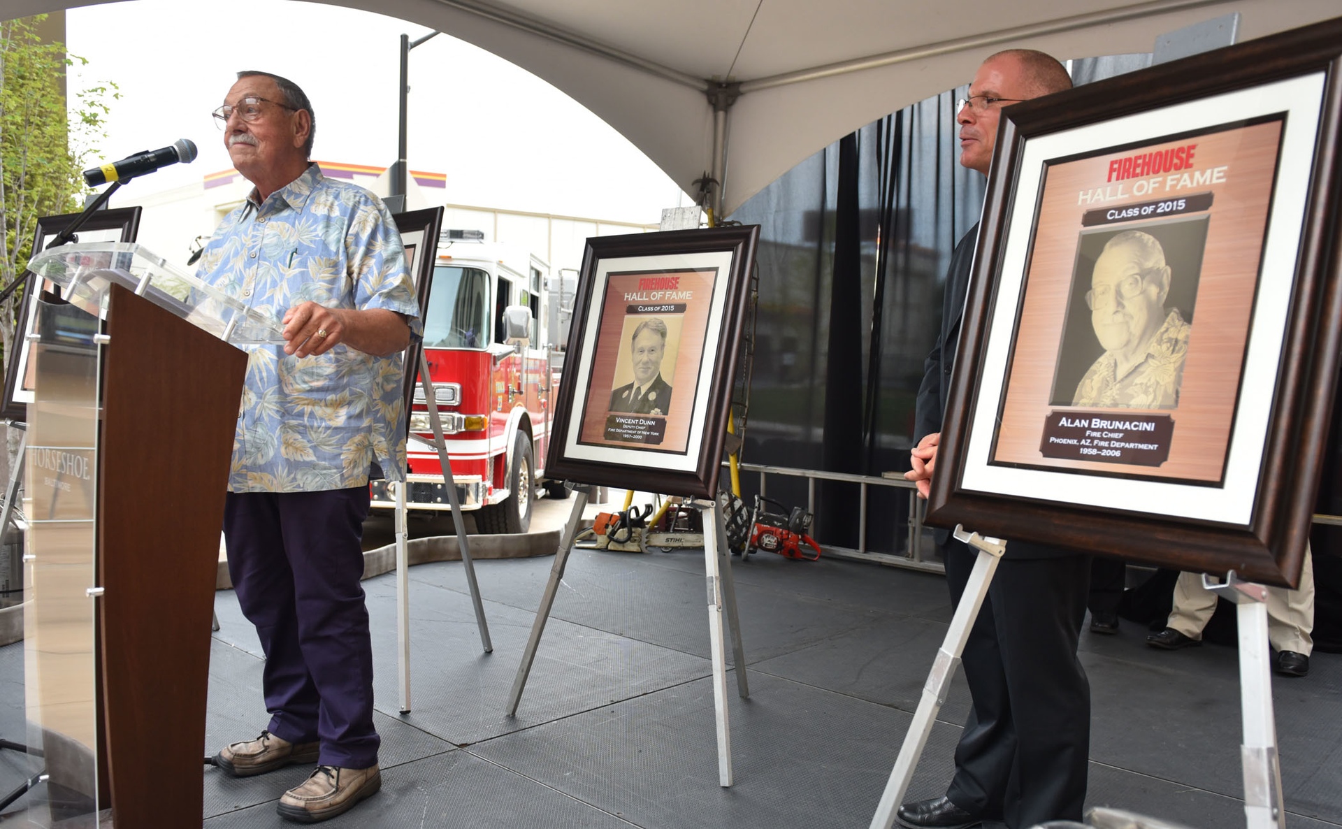 Chief Alan Brunacini was one of four Firehouse contributors named to the Hall of Fame.
