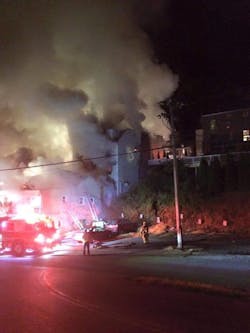 Buildings in historic Harpers Ferry, W.Va. were destroyed early Thursday. Buildings in historic Harpers Ferry, W.Va. were destroyed early Thursday.