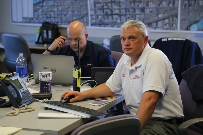 Assistant Chief Brian Schaeffer utilizes the Rhodium Incident Management Suite during the management of Spokane Hoopfest, a 3-on-3 basketball event featuring over 7,000 teams, 3,000 volunteers, and 225,000 fans spanning 42 city blocks.