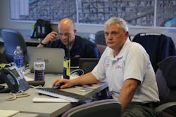 Assistant Chief Brian Schaeffer utilizes the Rhodium Incident Management Suite during the management of Spokane Hoopfest, a 3-on-3 basketball event featuring over 7,000 teams, 3,000 volunteers, and 225,000 fans spanning 42 city blocks.