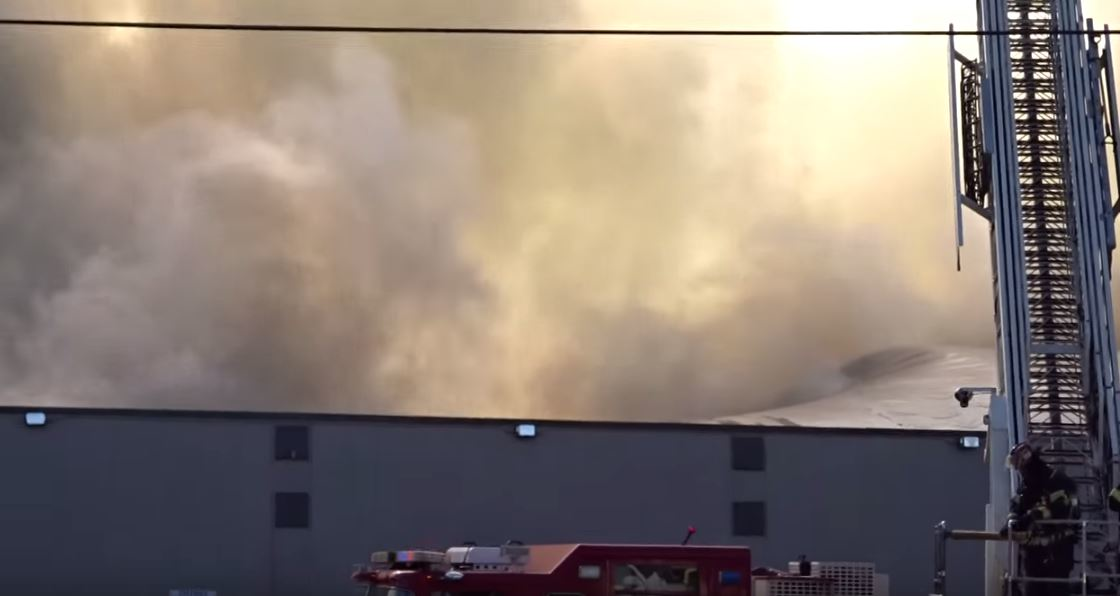 Firefighter Video Bowstring Roof Collapses At Eugene Blaze Firehouse