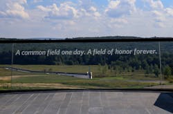 Visitors can overlook the field where Flight 93 crashed. Visitors can overlook the field where Flight 93 crashed.