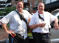 FDNY’s Battalion Chief Daniel Melia, Incident Safety Officer, left, and Stephen Raynis, Chief of Training, will be featured in an new FDSOA academy in Florida later this month. FDNY’s Battalion Chief Daniel Melia, Incident Safety Officer, left, and Stephen Raynis, Chief of Training, will be featured in an new FDSOA academy in Florida later this month.