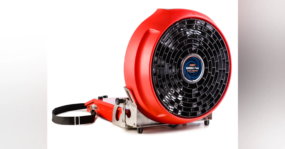 Leader Pro Fan Leader Introduces New Battery-Powered Ventilation Fan | Firehouse