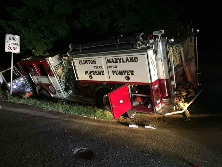 Md. Engine Damaged in Crash Firehouse