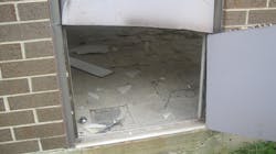 Photo 7 - The lower portion of the door should swing freely once the procedure is completed. Photo 7 - The lower portion of the door should swing freely once the procedure is completed.